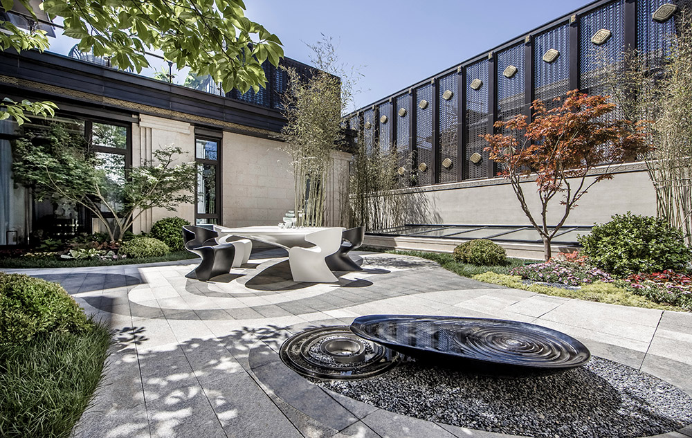 MUSE Design Winners - Shimao Loong Palace - Wellspring of art courtyard